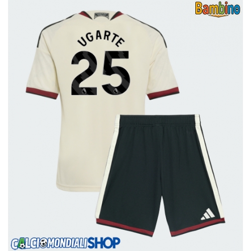 Maglie da calcio Manchester United Manuel Ugarte #25 Terza Maglia Bambino 2026-27 Manica Corta + Pantaloni corti)